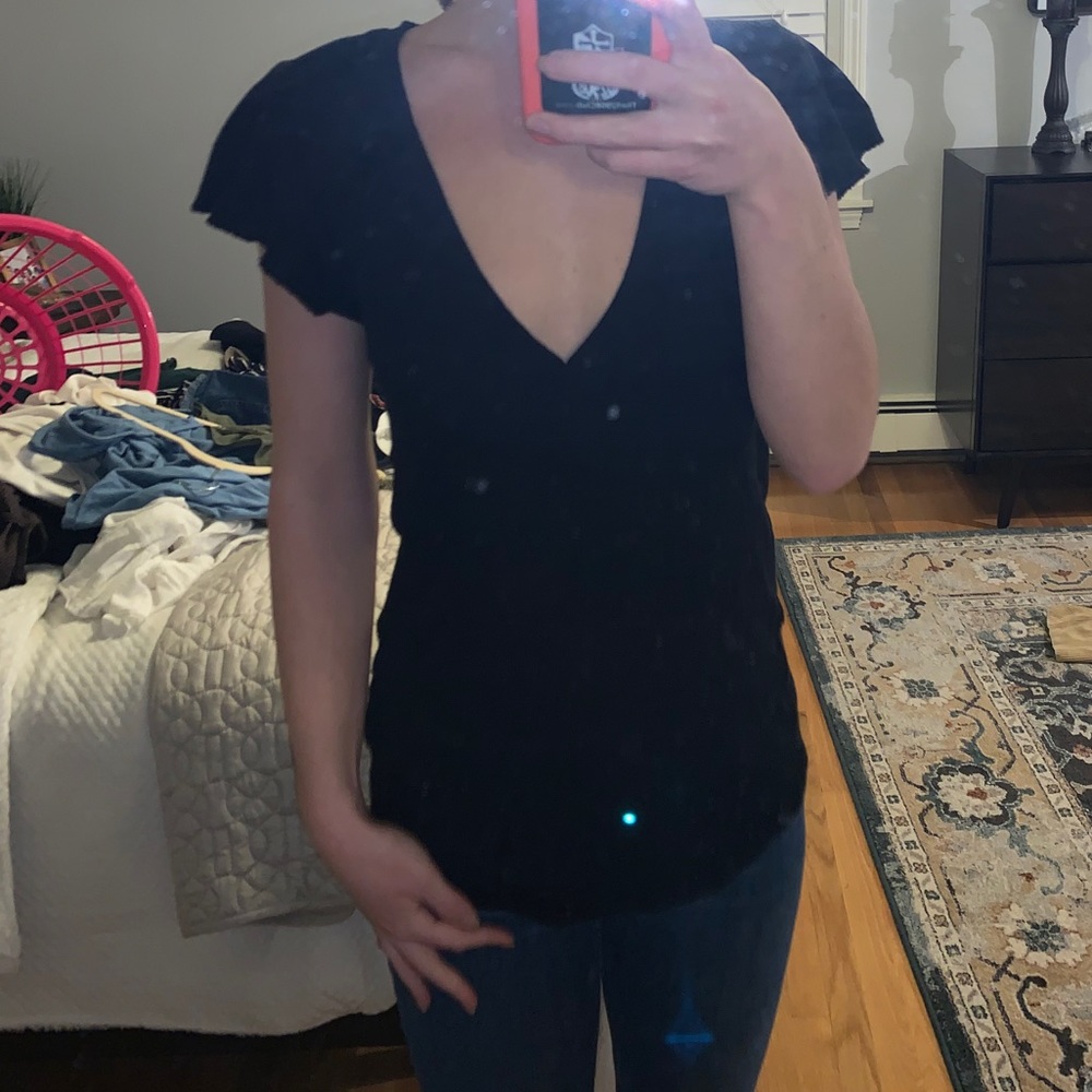 Free people black blouse